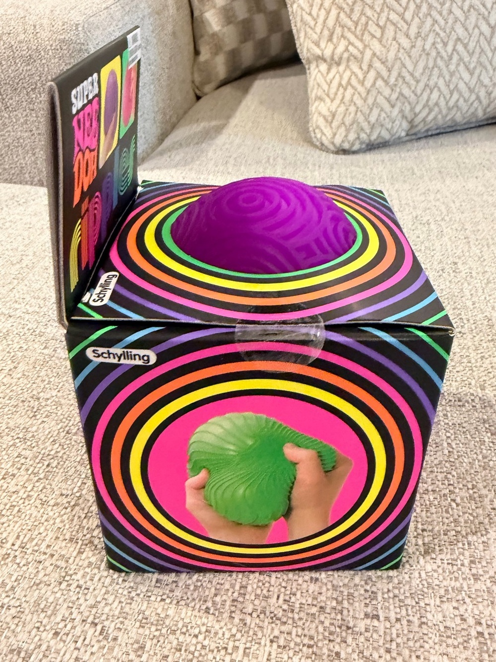 Rare Super NeeDoh Ripples XL Giant Sensory Squishy Fidget Ball Purple NIB - Picture 5 of 12